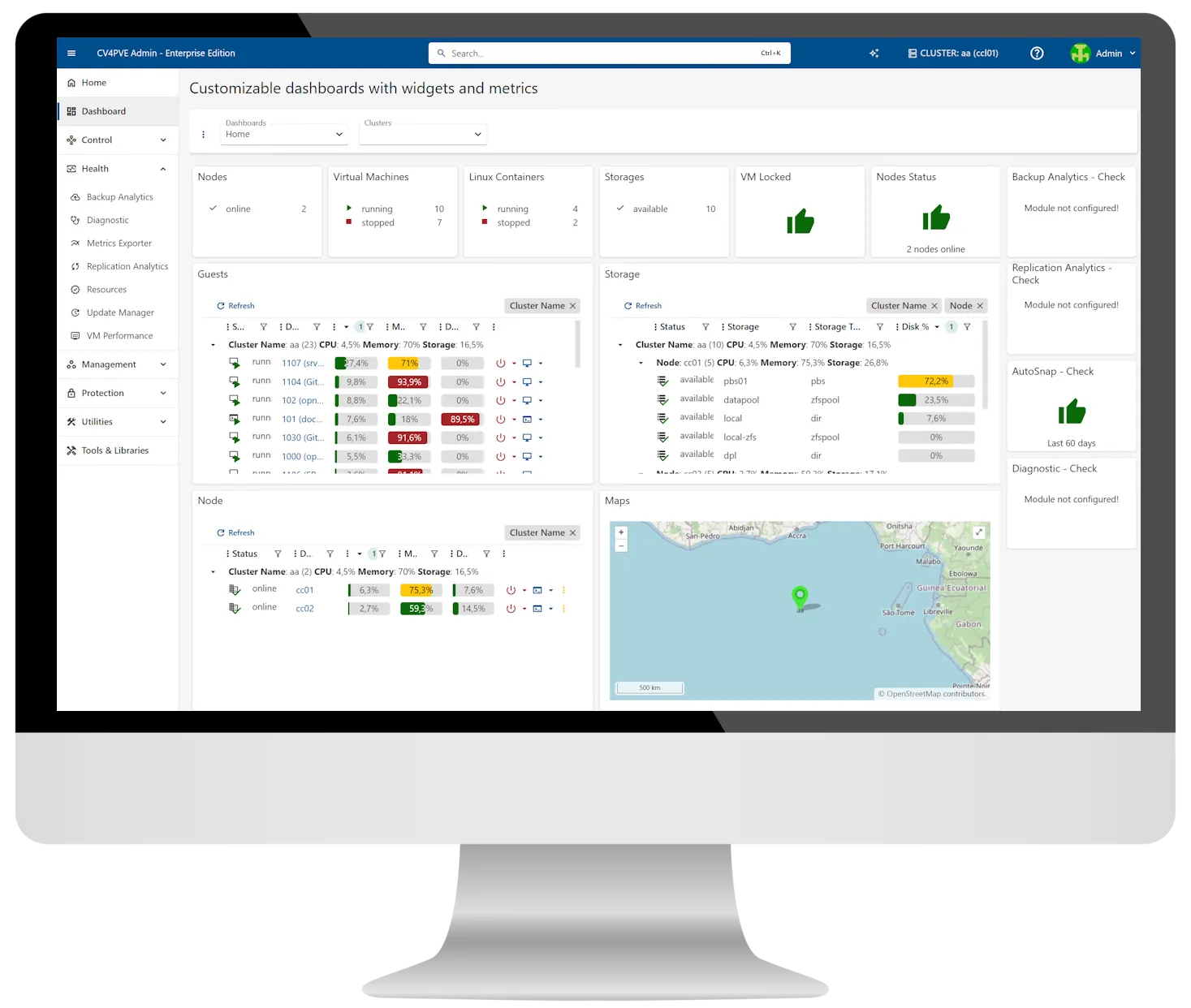 cv4pve-admin Dashboard